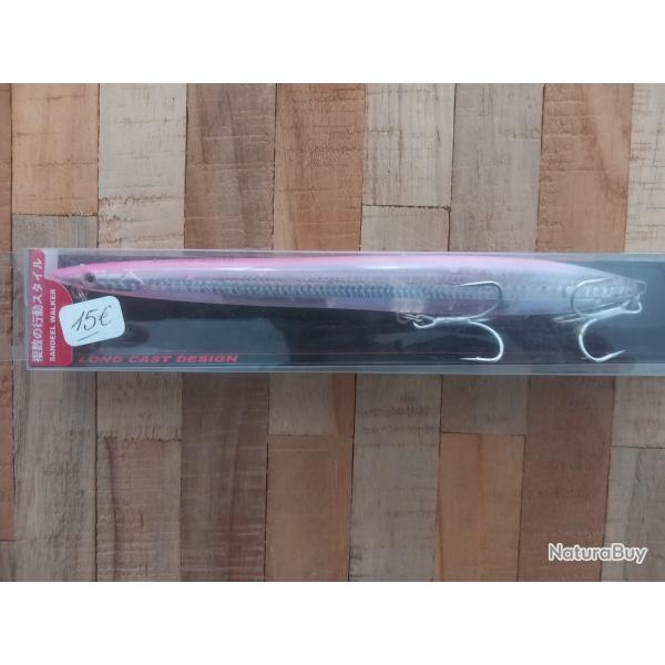 Leurre mer rigide flottant 180mm 37g SANDEEL WALKER dur