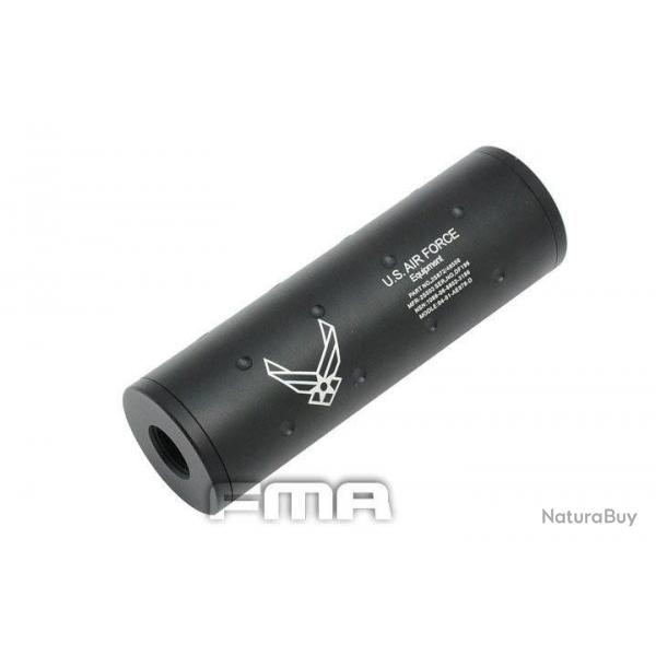 Silencieux US Airforce 10cm x 3.4 cm Alu- 14mm ACW et CCW - FMA