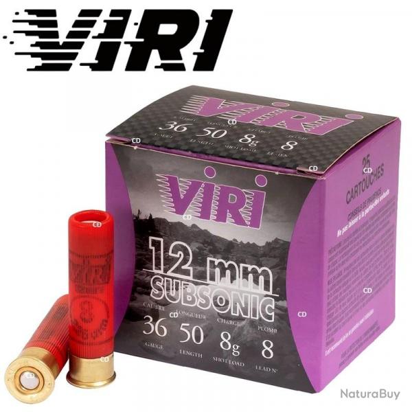 CARTOUCHE FOB VIRI calibre 12MM (36/50) SUBSO 8g n8 x25