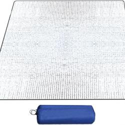 Tapis Isolant Camping, 200x200cm Tapis de Sol de Camping en Mousse,Tapis Isolant Thermique Aluminium