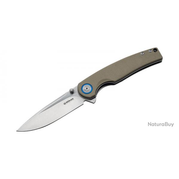 Boker Couteau Rekin - Lame 81mm - Manche G10 - Clip