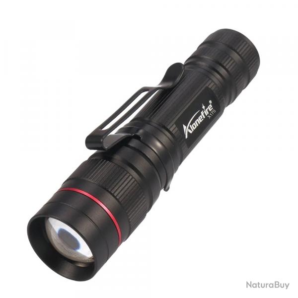 Lampe Torche LED Puissante pour Chasse & Randonne - Compacte, Zoomable, 3 Modes Envoi Lettre Suivie