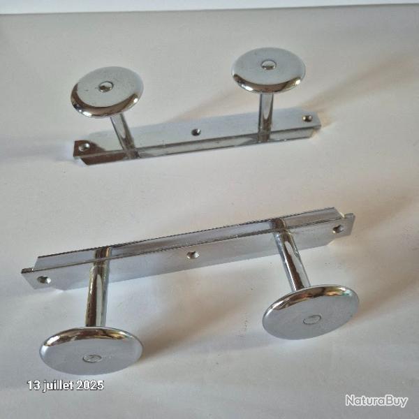 Porte manteaux double patres des annes 60  , lot de 2 identiques