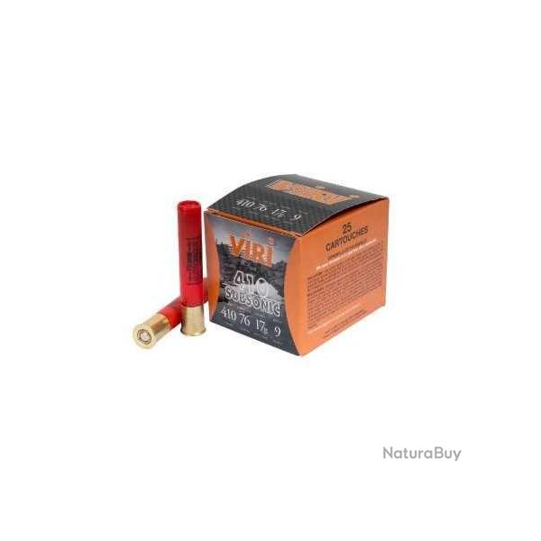 CARTOUCHE FOB VIRI SUBSONIC calibre 410/76 17g n9 x25