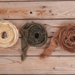3 rouleaux toile de jute pour Ghillie ect