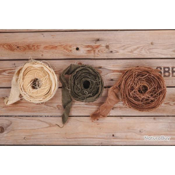 3 rouleaux toile de jute pour Ghillie ect