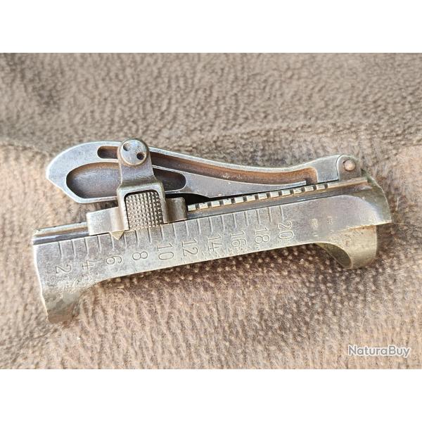 Hausse et son support pour Gewehr 98 G98 allemand ww1 rare embase  200m
