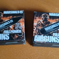 Pack de 20 cartouches CO2 12g (2 boites de 10) Marshals Full Power Black
