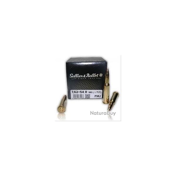 Cartouches Sellier&Bellot 7.62x54R 180gr