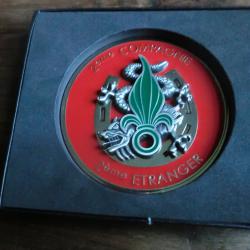 coffret médaille 2eme régiment étranger  infanterie 2°compagnie