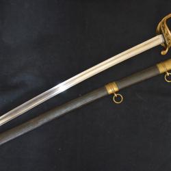 SABRE MOD 1845 ADJUDANT D'INFANTERIE-CHASSEURS A PIED -NAPOLEON III-GUERRE 1870/1871-KLINGENTHAL