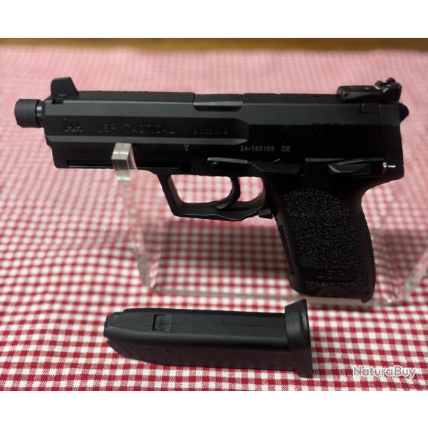 Vente flash ! Pistolet - H&K - USP TACTICAL - 9MM - SA/DA - NOIR - 15 CPS - 2 CHARGEURS - HK223541