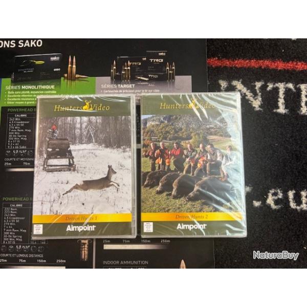 lot de 2 DVD HUNTERS VIDEO neuf sous blister Driven Hunts 1 et 2