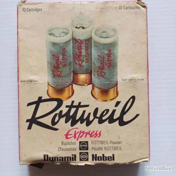 cartouches ROTTWEIL Express chevrotine Cal.12