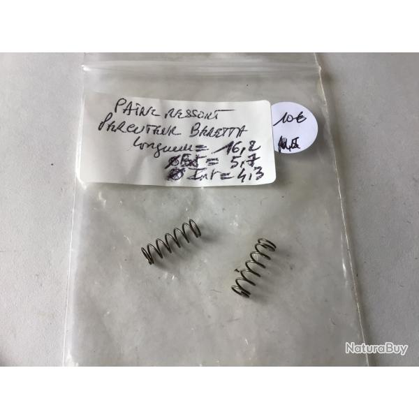 VENDU PAR LE-CUIRASSIER PAIRE RESSORTS DE PERCUTEUR SUPERPOS ITALIEN BERETTA CAL 12