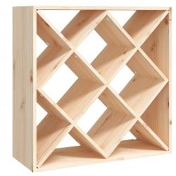 Armoire à vin 62x25x62 cm Bois de pin massif design décoration chic intérieur