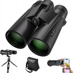 Jumelles Adultes HD12x42 Bak4 Prisme FMC Vision Nocturne Trépied Adaptateur Téléphone Étanches IPX7