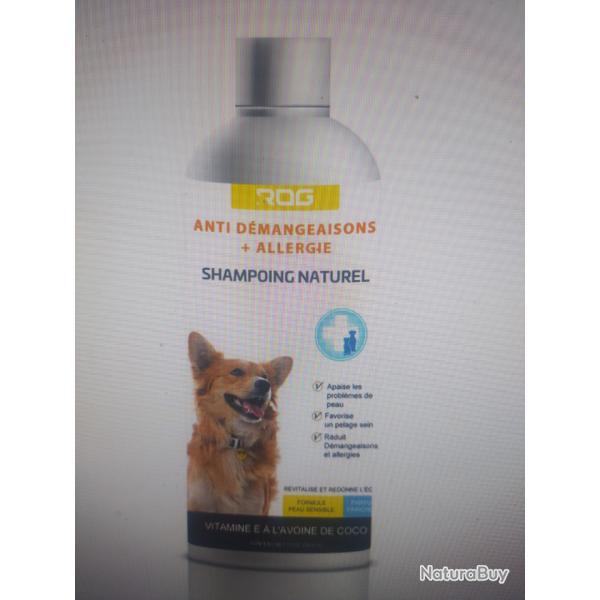 Shampoing naturel pour chien ROG hunting anti dmangeaisons et allergie