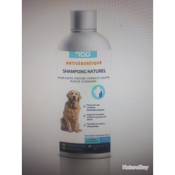 Shampoing naturel pour chien ROG hunting antiseboreique