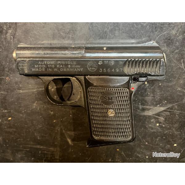 Pistolet d'Alarme SM Modle 110 Calibre 8mm PAK Trs Bon tat
