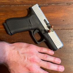 Glock 43X FS Silver 180 coups