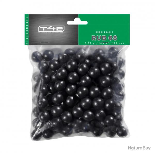 Munition Billes Umarex T4E CAOUTCHOUC CAL.68 X100