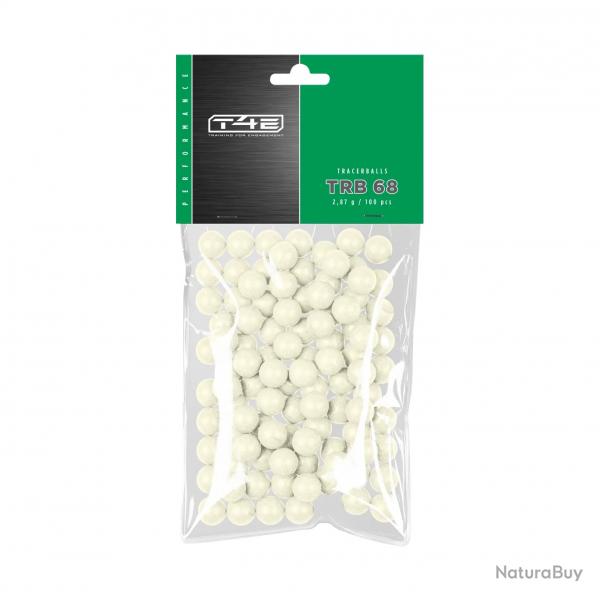 Munition Billes Umarex T4E FLUORESCENTES CAL.68 X100 - PERFORMANCE TRB 68