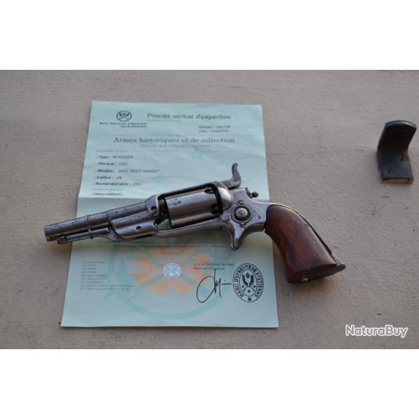 rvolver colt 1855  restaurer avec certificat st tienne