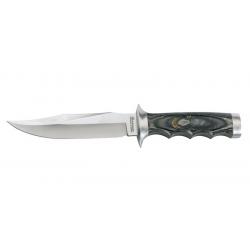 Boker Couteau Jungle Devil - Lame 153mm - Manche contreplaqué - Etui Cuir
