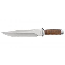 Couteau Boker Giant Bowie - Lame 207mm - Manche Cuir - Etui Cuir