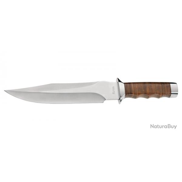 Couteau Boker Giant Bowie - Lame 207mm - Manche Cuir - Etui Cuir