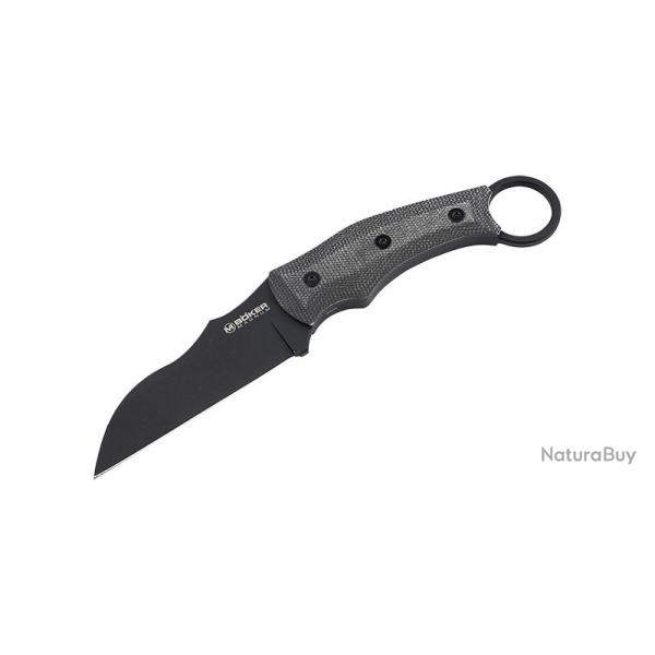 Boker Couteau Straight Karambit - Lame 97mm - Manche Micarta - Etui Kydex