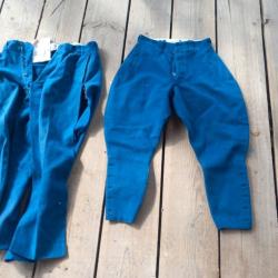 2 pantalons fabriqués à Alger fin des années 1950