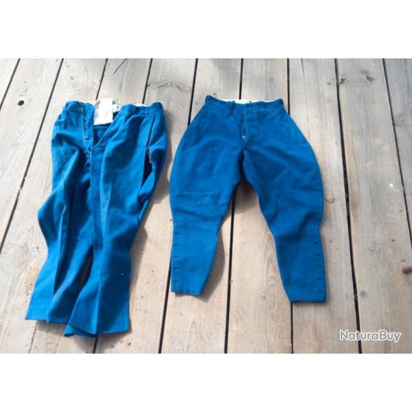 2 pantalons fabriqus  Alger fin des annes 1950