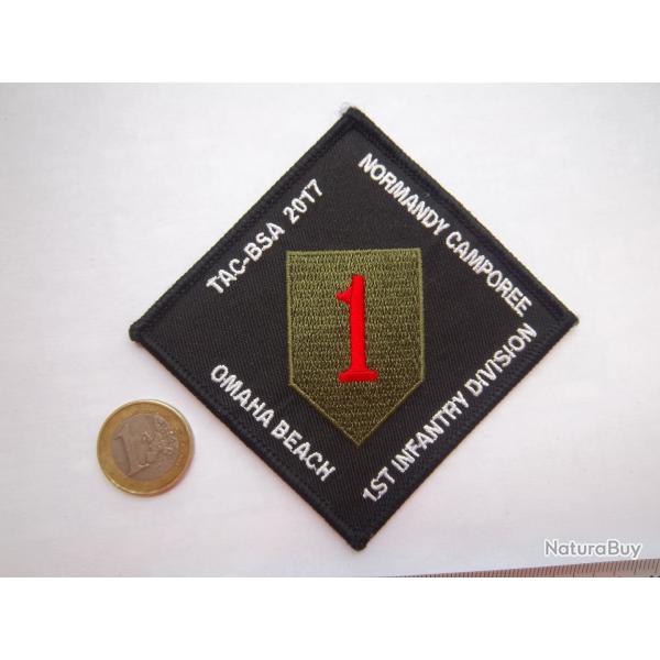 US Army insigne tissu cusson militaire 1re division d'infanterie Omaha Beach