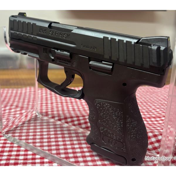 Vente flash ! Pistolet - H&K - SFP9 SK SF PADDLE - 9MM - NOIR - 10 CPS - 2 CHARGEURS - HK262108