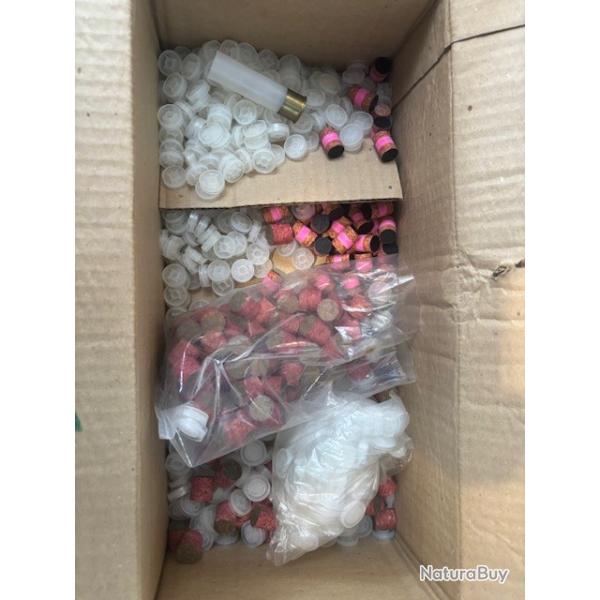bourres calibre 12 et 16 melanges , non compt destockage chasse enchere