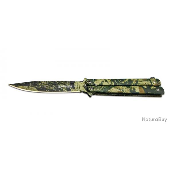 Boker Couteau Balisong camo - Lame 95mm - Manche Aluminium revtement camo