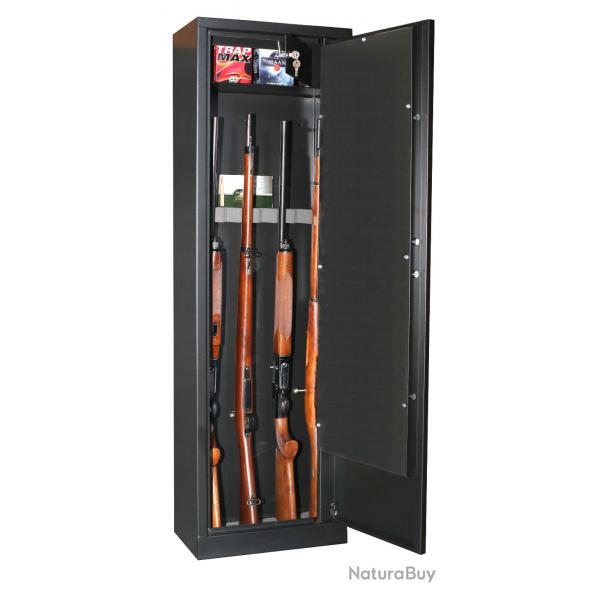 Fortify DELTA8 - Armoire forte pour Armes - 8 Armes avec lunette - Coffre intrieur - Serrure  cl