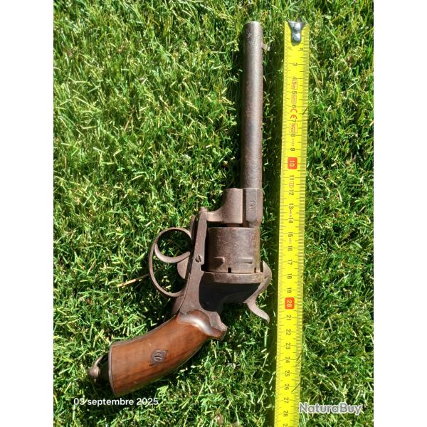 Revolver lefaucheux rglementaire arme franaise modle 1858 guerre de 1870 et 1914