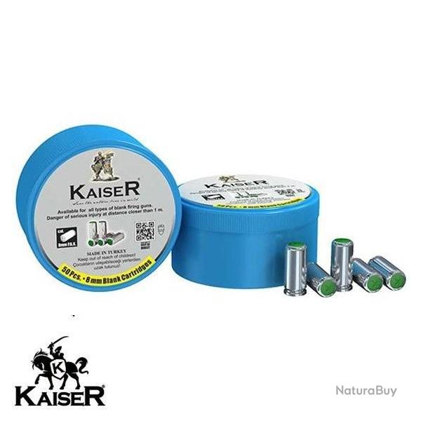 CARTOUCHE KAISER calibre 8MM PACK A BLANC X50