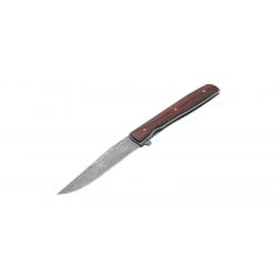 Boker Couteau Urban Trapper Cocobolo Damascus - Lame 88mm - Manche Cocobolo - Clip