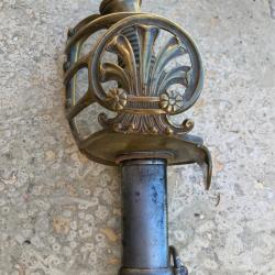 Sabre du Colonel d'Artillerie L&eacute;once Fr&eacute;d&eacute;ric DONOP. Fr&egrave;re du G&eacute;n&eacute;ral Corps d'Arm&eacute;e, petit fils G&eacute;n&eacute;