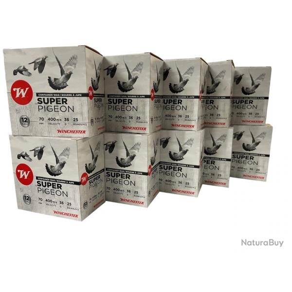 Wahoo ! Pack 250 Winchester Super pigeon - Cal. 12/70 36 gr BJ