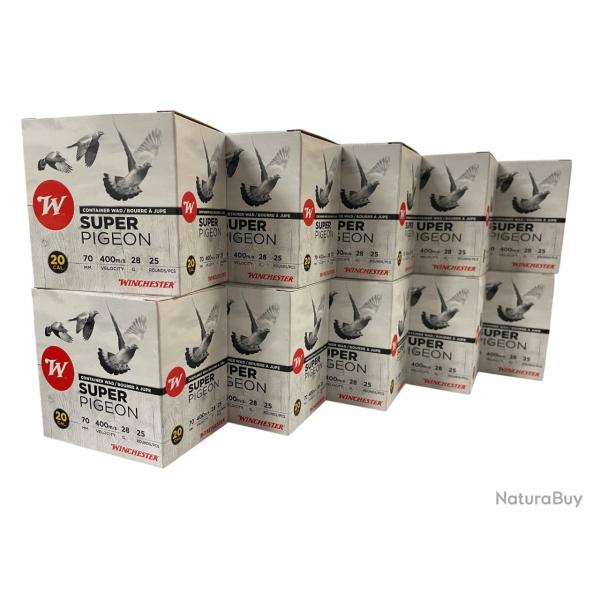 Wahoo ! Pack 250 Winchester Super Pigeon - Cal. 20/70 28 gr BJ
