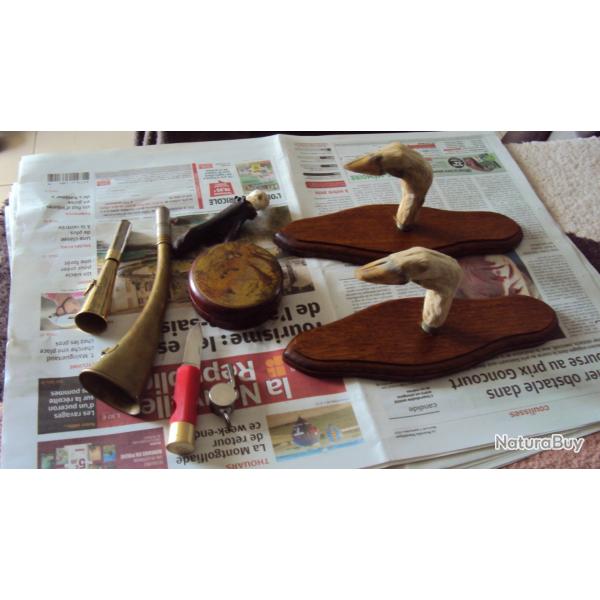 porte-fusil + accessoires de chasse