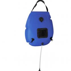 Sac de douche de camping bleu 20 L PVC pratique facile
