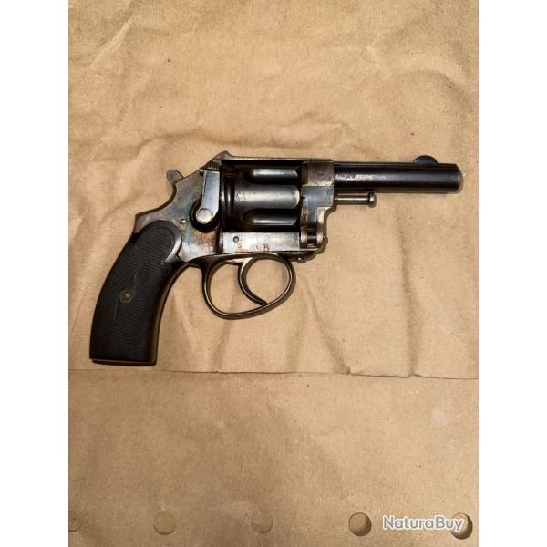 REVOLVER BELGE DD OURY CALIBRE 8-92 D'ORIGINE CATEGORIE D