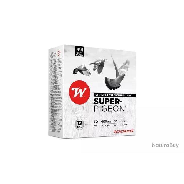CARTOUCHES WINCHESTER SUPER PIGEON calibre 12/70 36g BJ n4 x100
