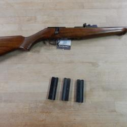 CARABINE A VERROU 22 LR GAUCHER COLIBRI + 3 CHARGEURS PARFAIT ETAT OCCASION